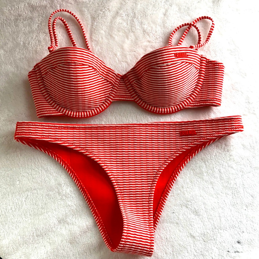 Triangl Neoprene Bikini With Matching Backpack